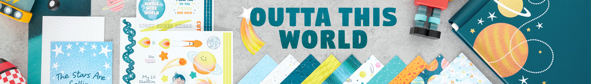 Outer Space Scrapbooking Supplies: Outta This World