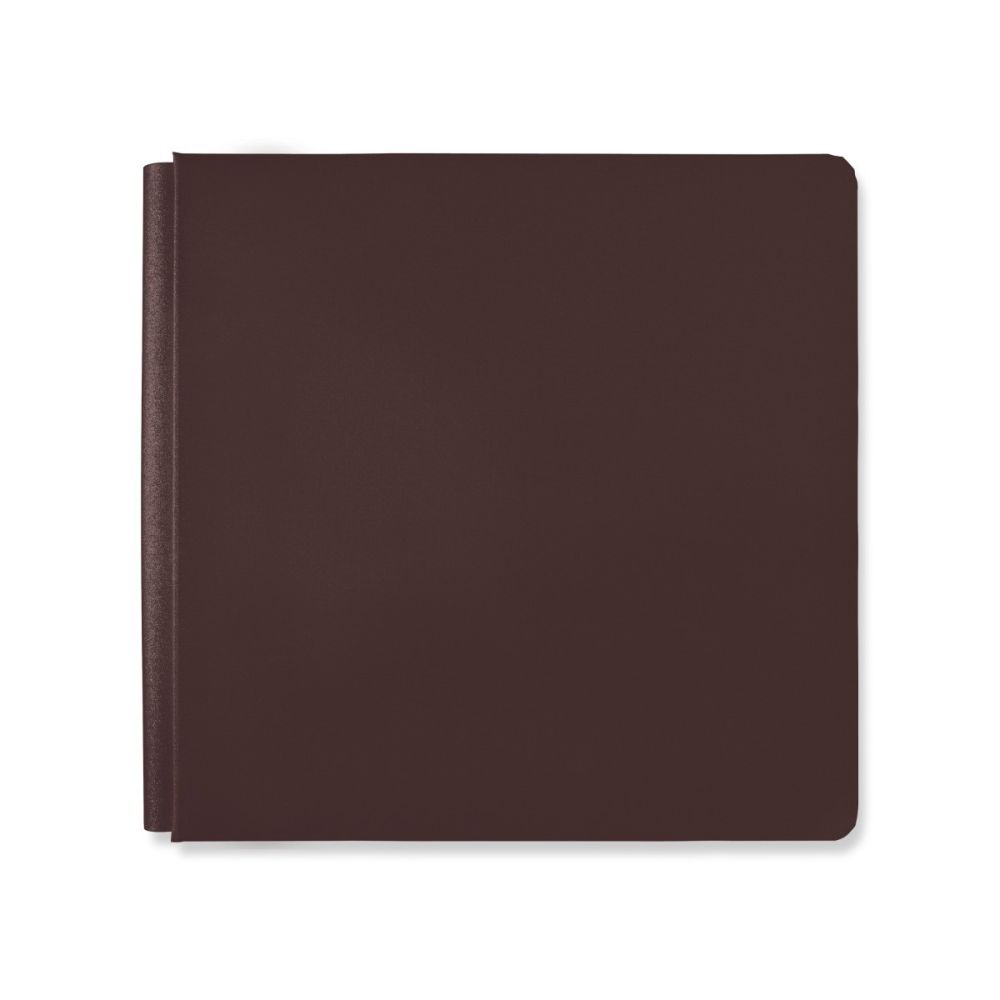 クリエイテイブメモリーズ　Flex-Hinge 12インチアルバムカバー Flex-Hinge® Chocolate Bookcloth Album Cover - Creative Memories