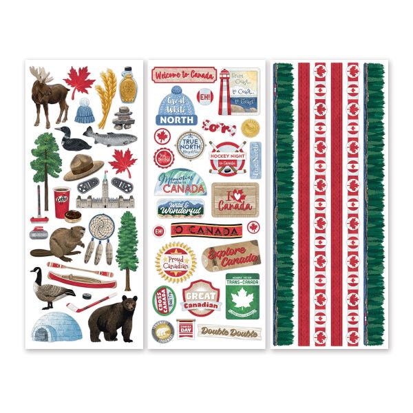 Canada Themed Stickers For Scrapbooking Canadian Scenes Creative