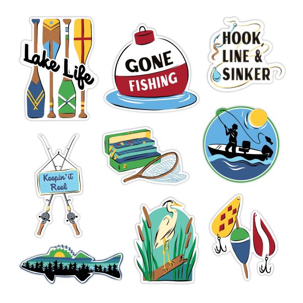 Lake Life Fishing Embellishments - Creative Memories