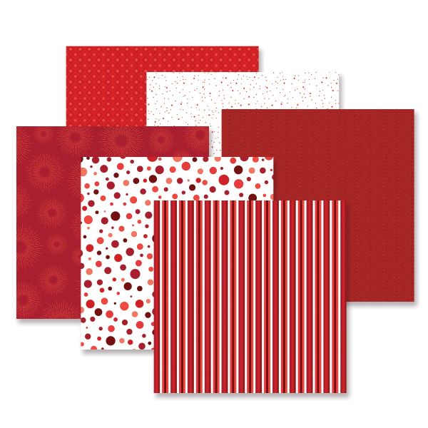 Red Tonal Scrapbook Paper: Totally Tonal Red Paper Pack - Creative Memories