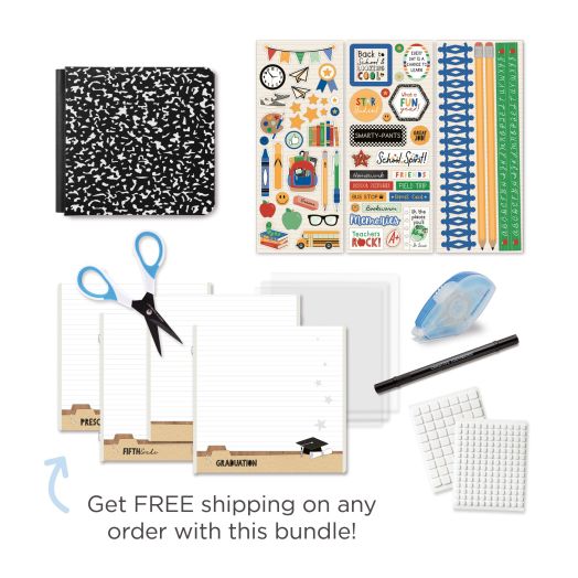 Beginner Scrapbooking Kit: 8x8 School Days Album Kit