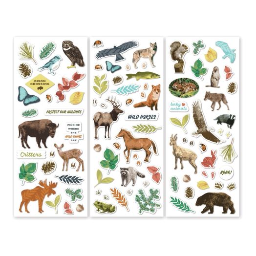 Animal Stickers For Scrapbooking: Wildlife Stickers