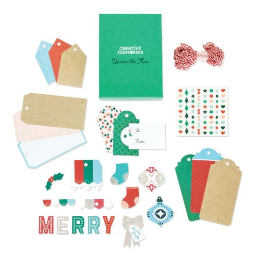 Creative Memories Christmas tags - Under the Tree DIY tag kit