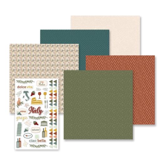 Italy Scrapbooking Kit: Italy Theme Pack