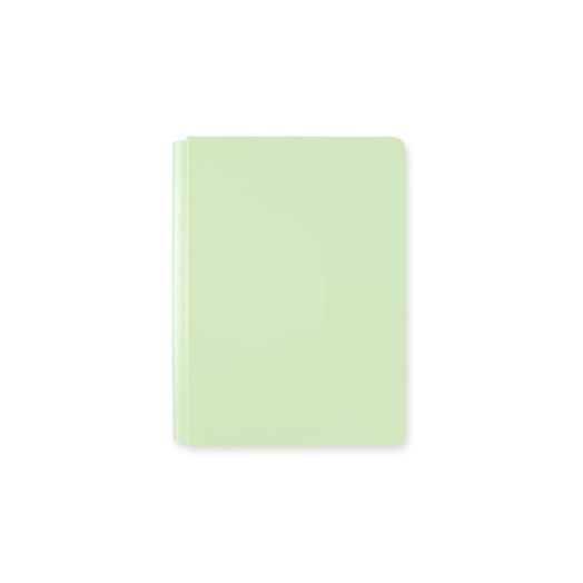 Happy Album Cover on a white background. Spring Moss green bookcloth material.