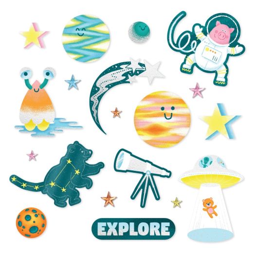Space Embellishments For Scrapbooking: Outta This World