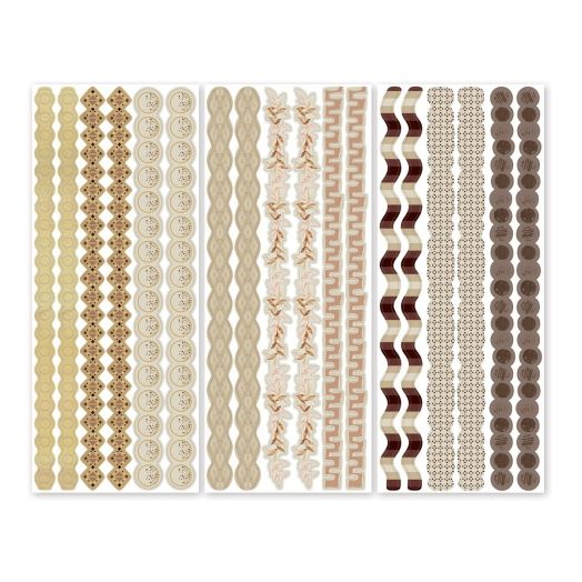 Border Stickers For Scrapbooking: Totally Tonal Sepia Hues