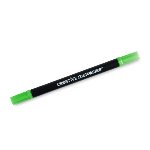 Spring Green Dual-Tip Pen close up