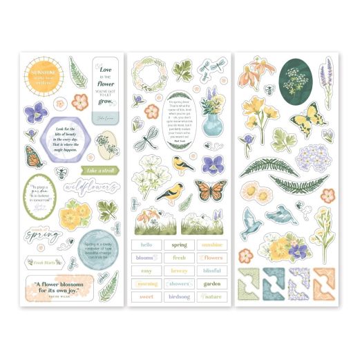 Spring Stickers For Scrapbooking: Endless Meadows