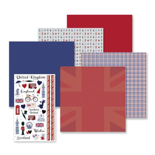 UK Scrapbooking Kit: United Kingdom Theme Pack