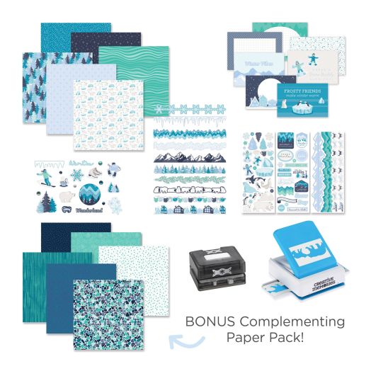 Winter Scrapbook Kit: Polar Lights Buy-It-All Bundle