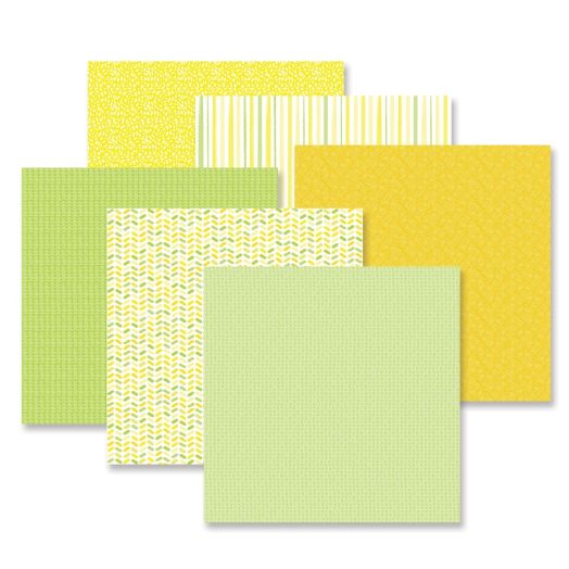 Yellow & Green Scrapbook Paper: Totally Tonals Duo