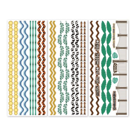 Zoo Themed Border Stickers: What A Zoo, Too! 