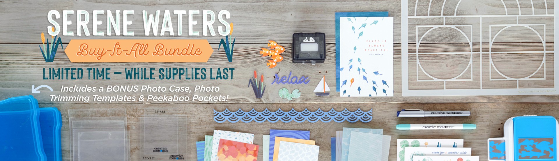 Serene Waters Scrapbooking Collection